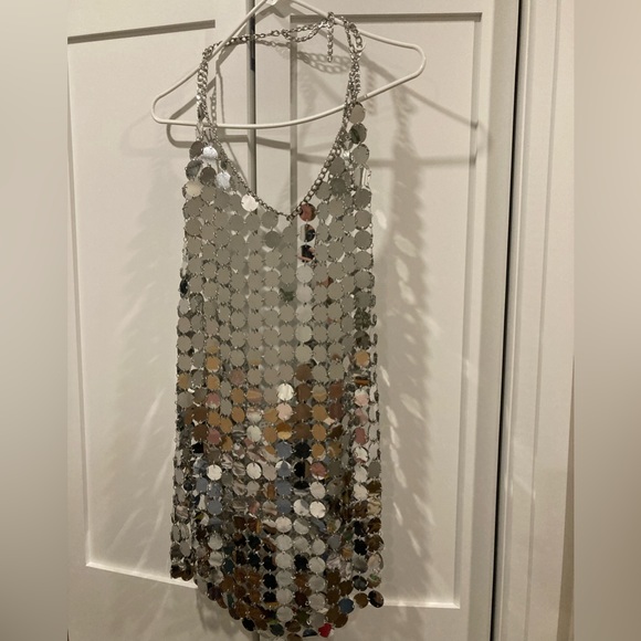 12th Tribe Dresses & Skirts - Large Sequin Silver Dress